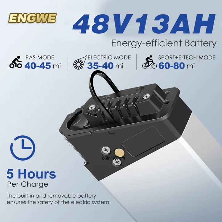 ENGWE EP-2 Pro - Fatbike 250W EU Version - Mat Grijs - Afbeelding 6