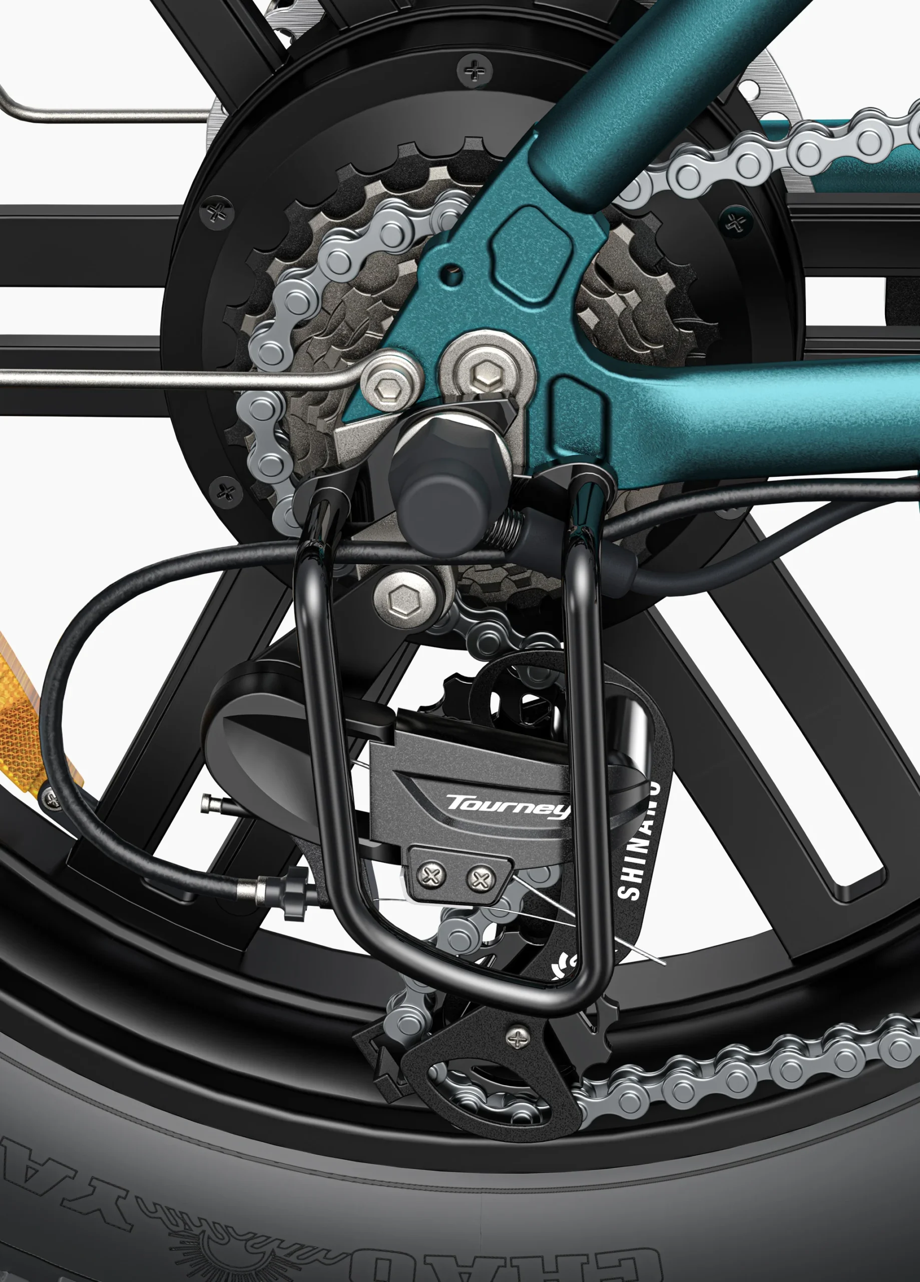 ENGWE L20 Boost 250W Fatbike groen - Afbeelding 7