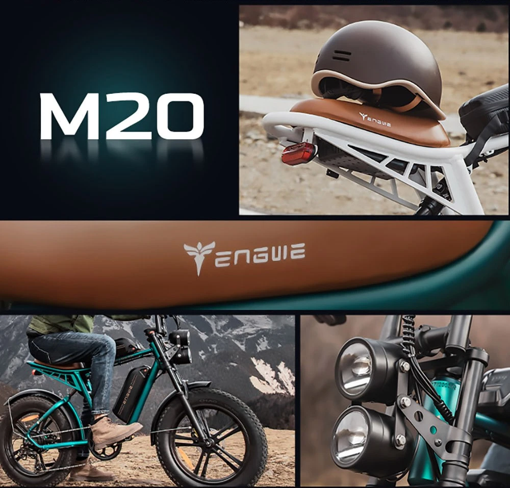 ENGWE M20 FatBike Dubbele Accu Wit - Afbeelding 11