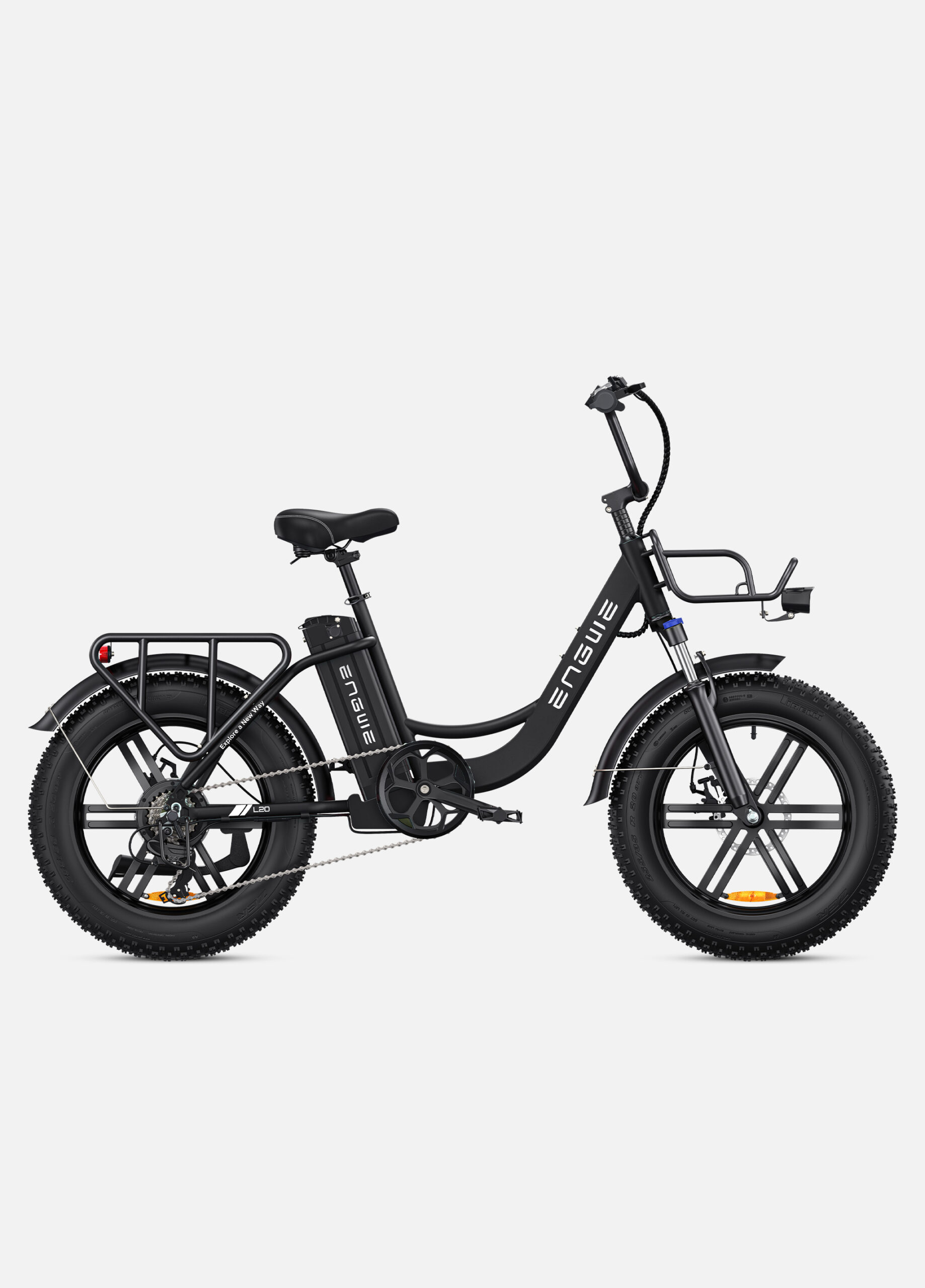 Engwe L20 Elektrische Fatbike EU Version 20inch 25km/h 250W Zwart - 2024
