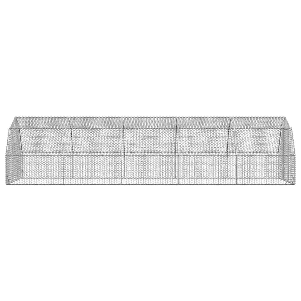 Kippenren 2,5x10x2,25 m gegalvaniseerd staal - Afbeelding 3