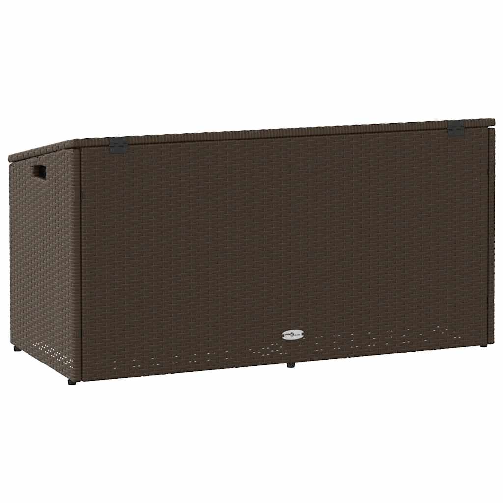 Tuinbox 110x50x58 cm poly rattan bruin - Afbeelding 6