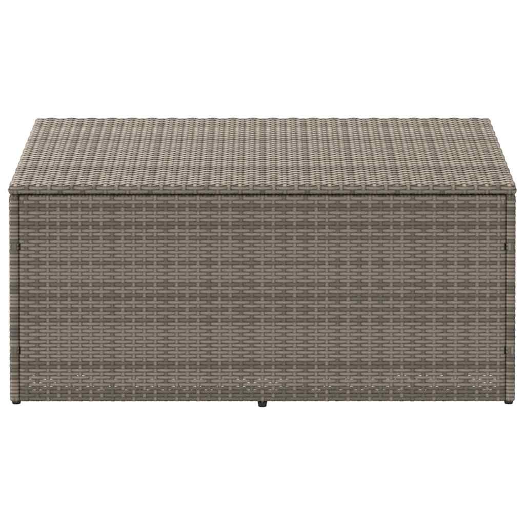Tuinbox 110x50x58 cm poly rattan grijs - Afbeelding 3