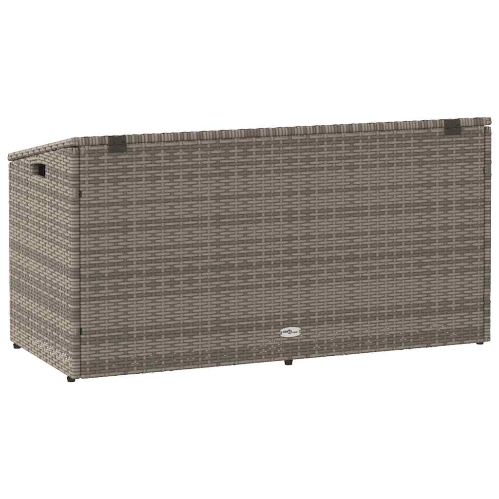 Tuinbox 110x50x58 cm poly rattan grijs - Afbeelding 6