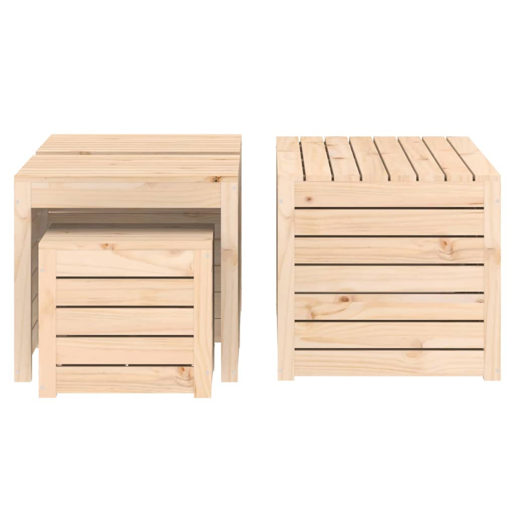4-delige Tuinboxset massief grenenhout - Afbeelding 6