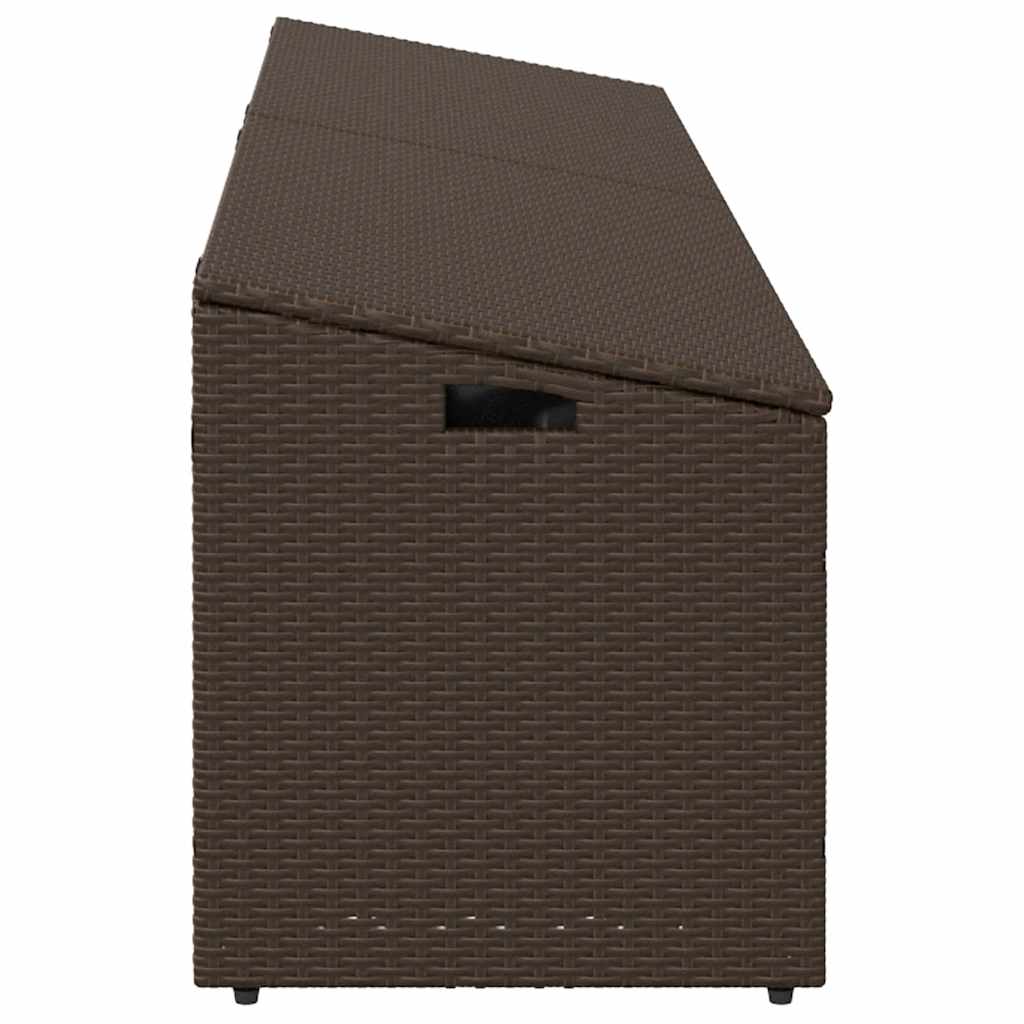 Tuinbox 220x50x58 cm poly rattan bruin - Afbeelding 5