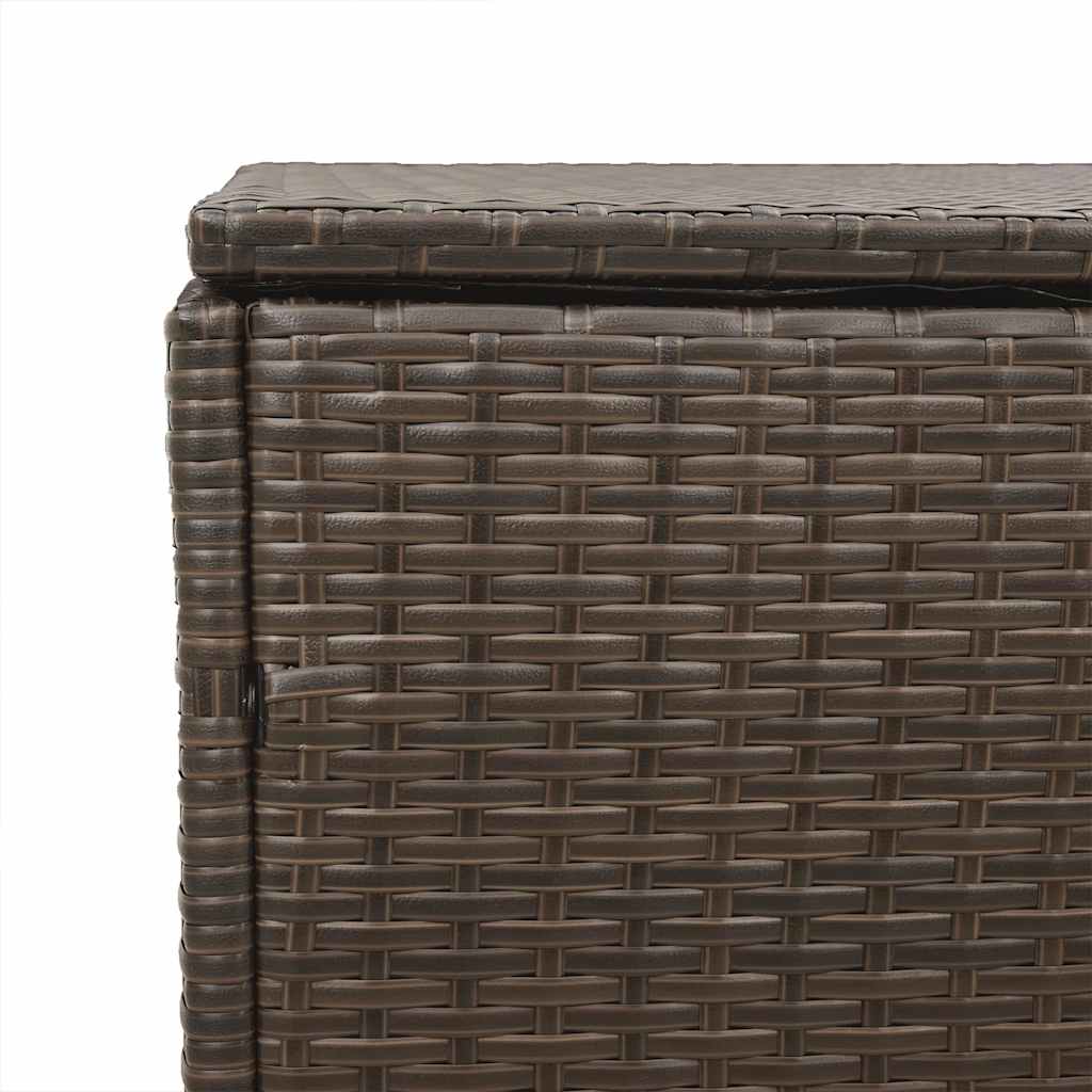 Tuinbox 220x50x58 cm poly rattan bruin - Afbeelding 8