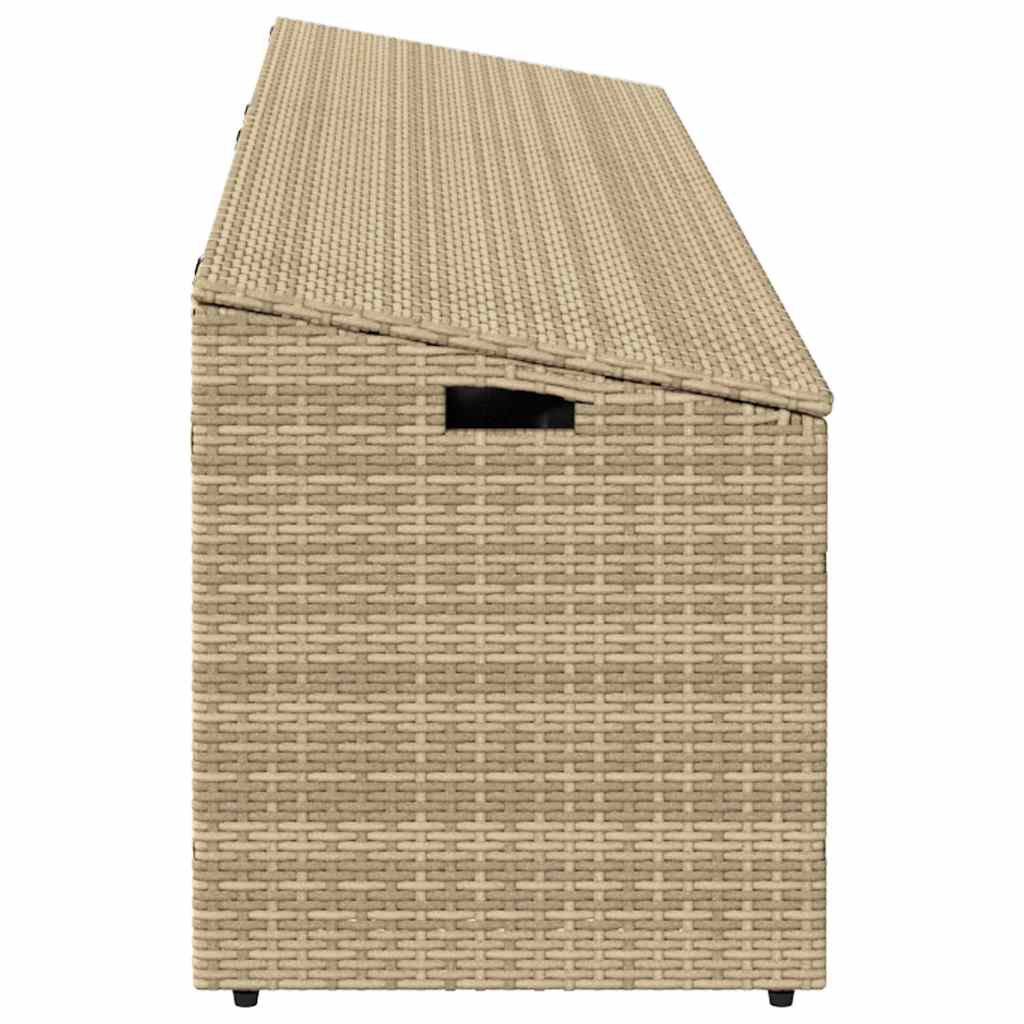 Tuinbox 220x50x58 cm poly rattan beige - Afbeelding 5