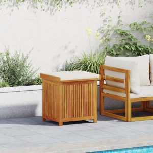 Kussenbox voor buiten 60x50x61 cm massief acaciahout