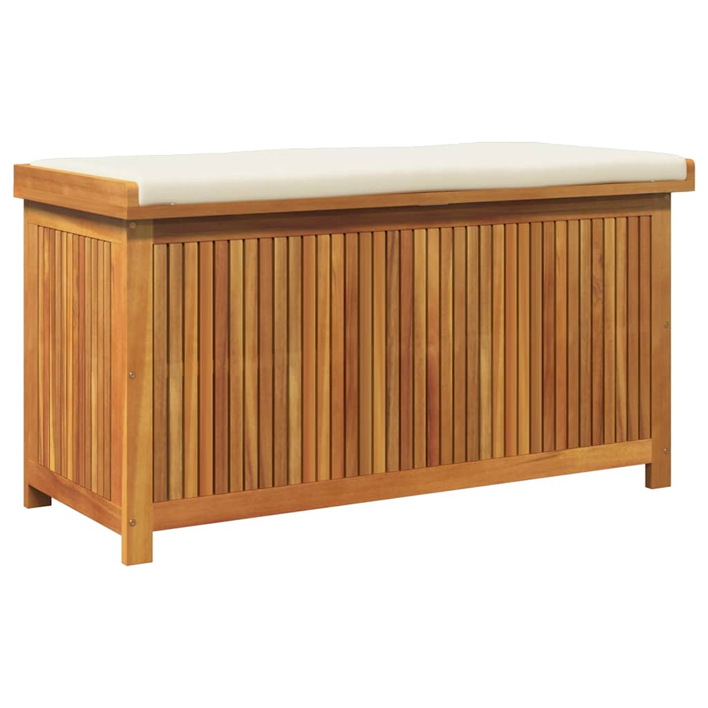 Opbergbox voor buiten 113x50x60,5 cm massief acaciahout - Afbeelding 2