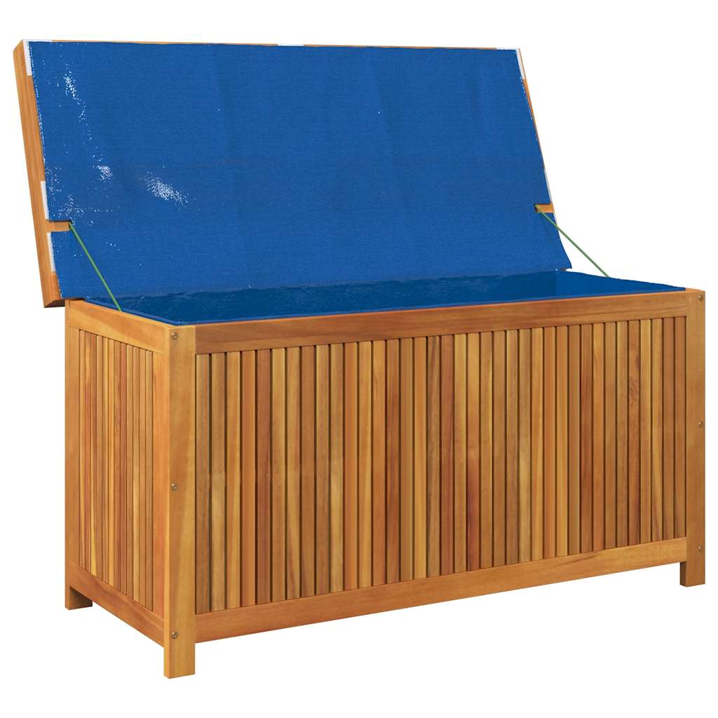Opbergbox voor buiten 113x50x60,5 cm massief acaciahout - Afbeelding 4