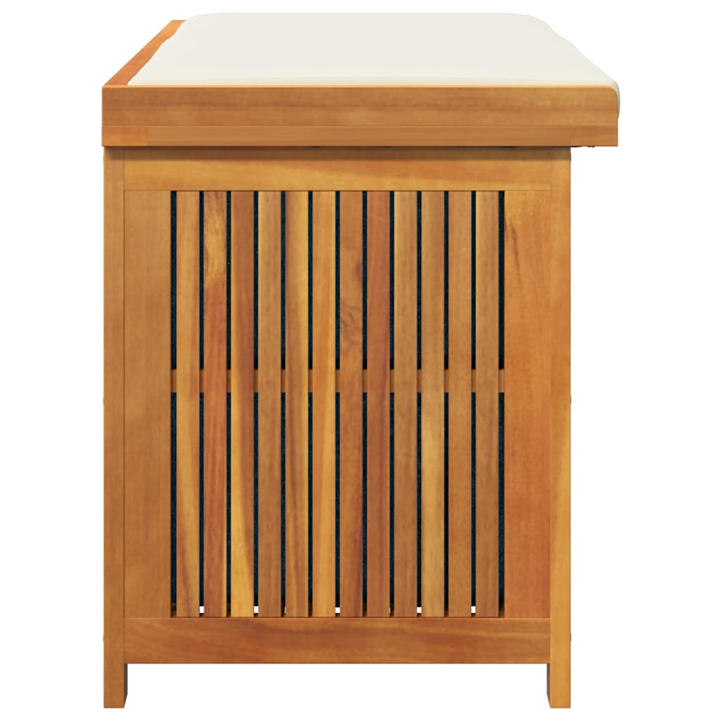 Opbergbox voor buiten 113x50x60,5 cm massief acaciahout - Afbeelding 6