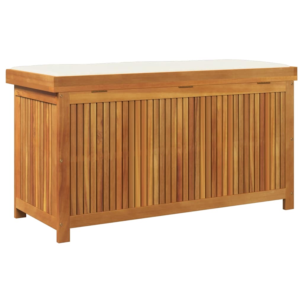 Opbergbox voor buiten 113x50x60,5 cm massief acaciahout - Afbeelding 7