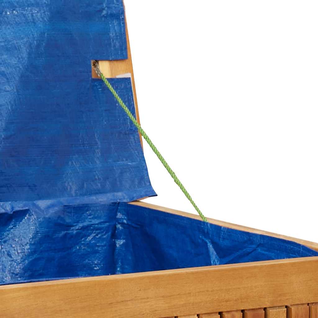 Opbergbox voor buiten 113x50x60,5 cm massief acaciahout - Afbeelding 10