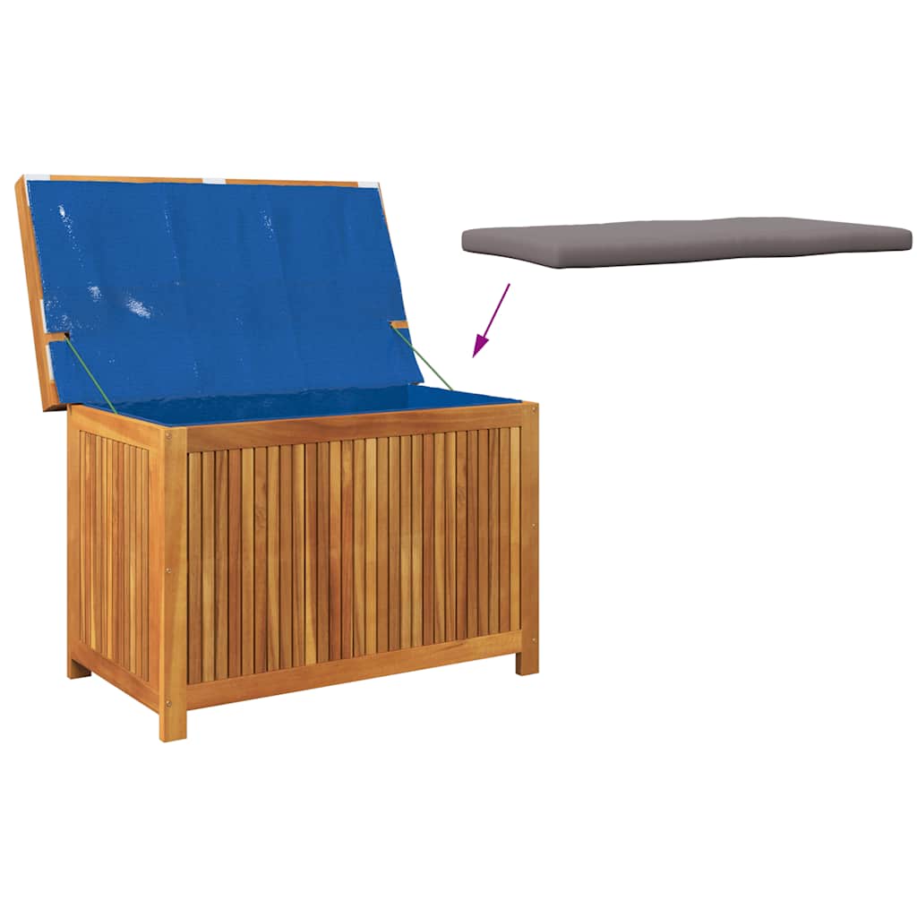 Kussenbox voor buiten 90x50x60,5 cm massief acaciahout - Afbeelding 8