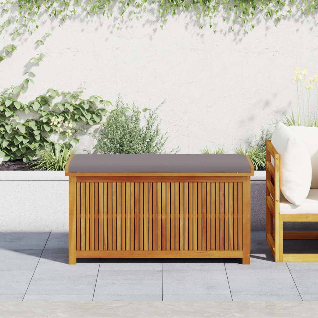 Opbergbox voor buiten 113x50x60,5 cm massief acaciahout - Afbeelding 3