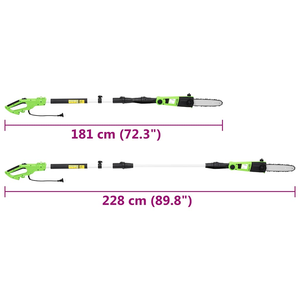 Kettingzaag telescopisch 710 W 25 cm - Afbeelding 9