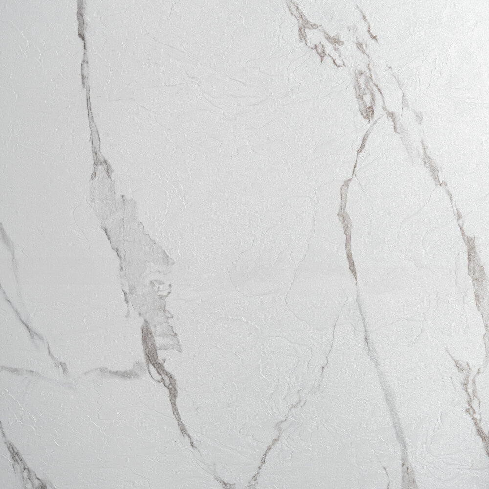 120x280x0,3 cm - PVC Wandpaneel MAT Calacatta Marmer Wit / Grijs
