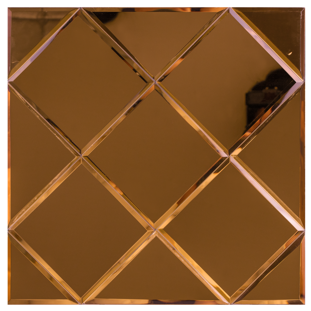 COPPER Glass - Zelfklevend Mozaiek 300x300x4mm