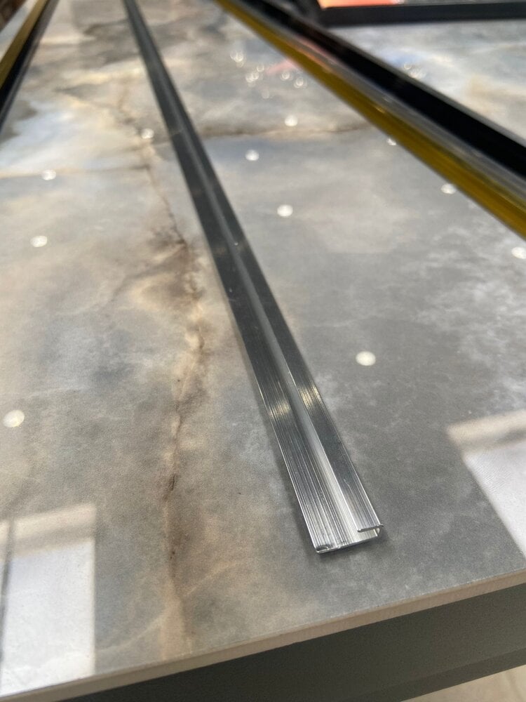 Eindprofiel tbv. PVC Wandpanelen - Zilver - Afbeelding 2
