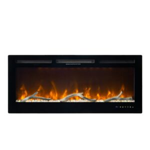 Paris - 105 CM INBOUW Elektrische Sfeerhaard MET VERWARMING + WIFI + APP FUNCTIE