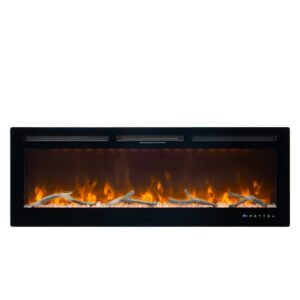 Paris - 127 CM INBOUW Elektrische Sfeerhaard MET VERWARMING + WIFI + APP FUNCTIE