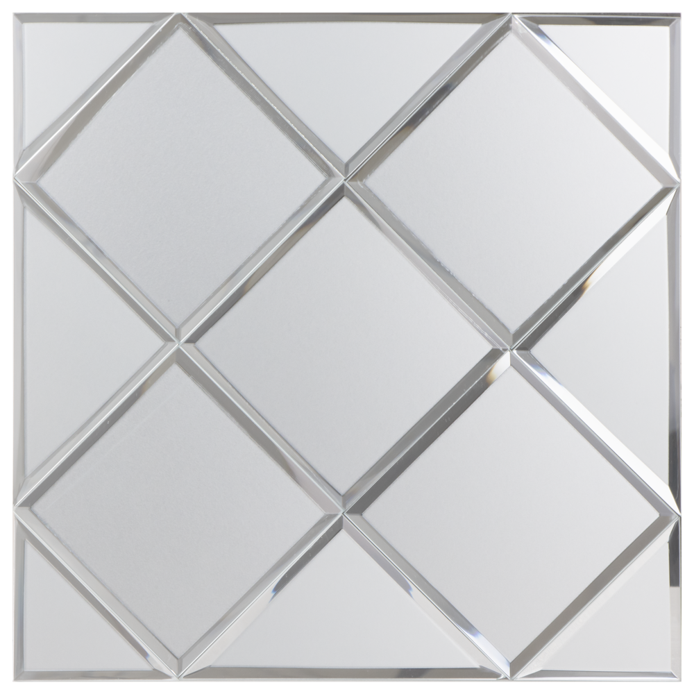 Silver Glass Mat - Zelfklevend Mozaiek 300x300x4mm