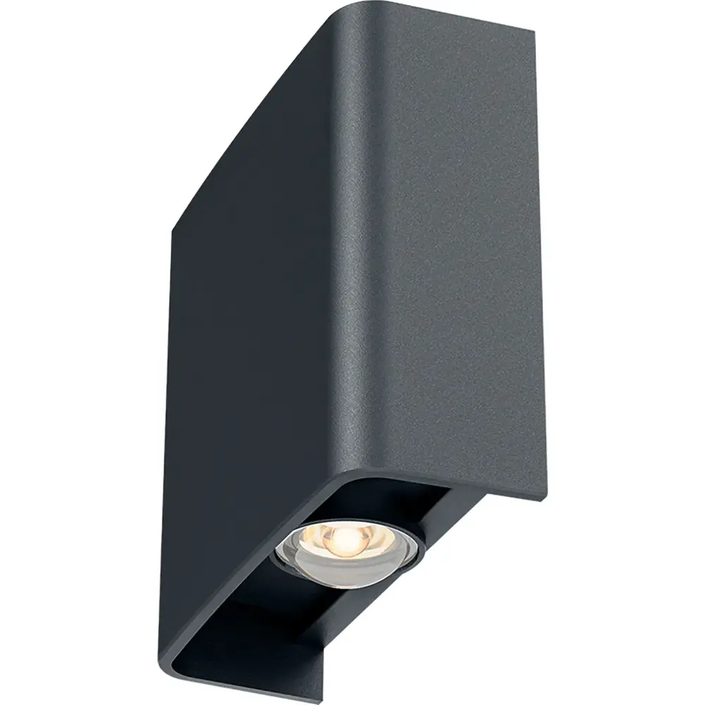 OPPIO SQUARE - Antraciet - Up & Down - LED Wandlamp - Voor Buiten en Binnen - Afbeelding 2