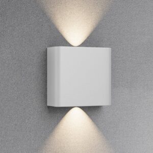OPPIO SQUARE - Wit - Up & Down - LED Wandlamp - Voor Buiten en Binnen