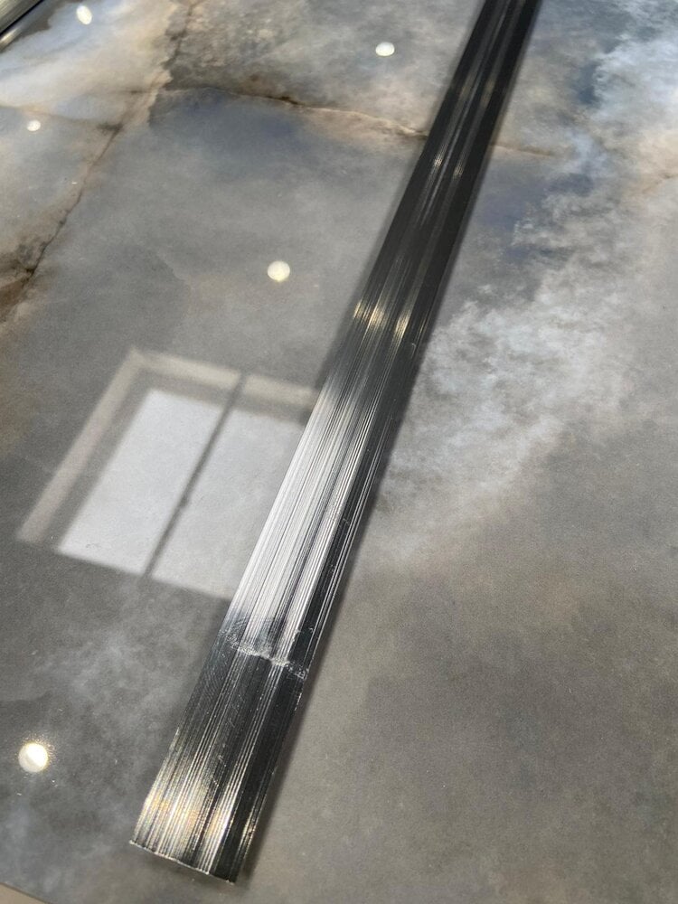 Tussenprofiel tbv. PVC Wandpanelen - Zilver - Afbeelding 2