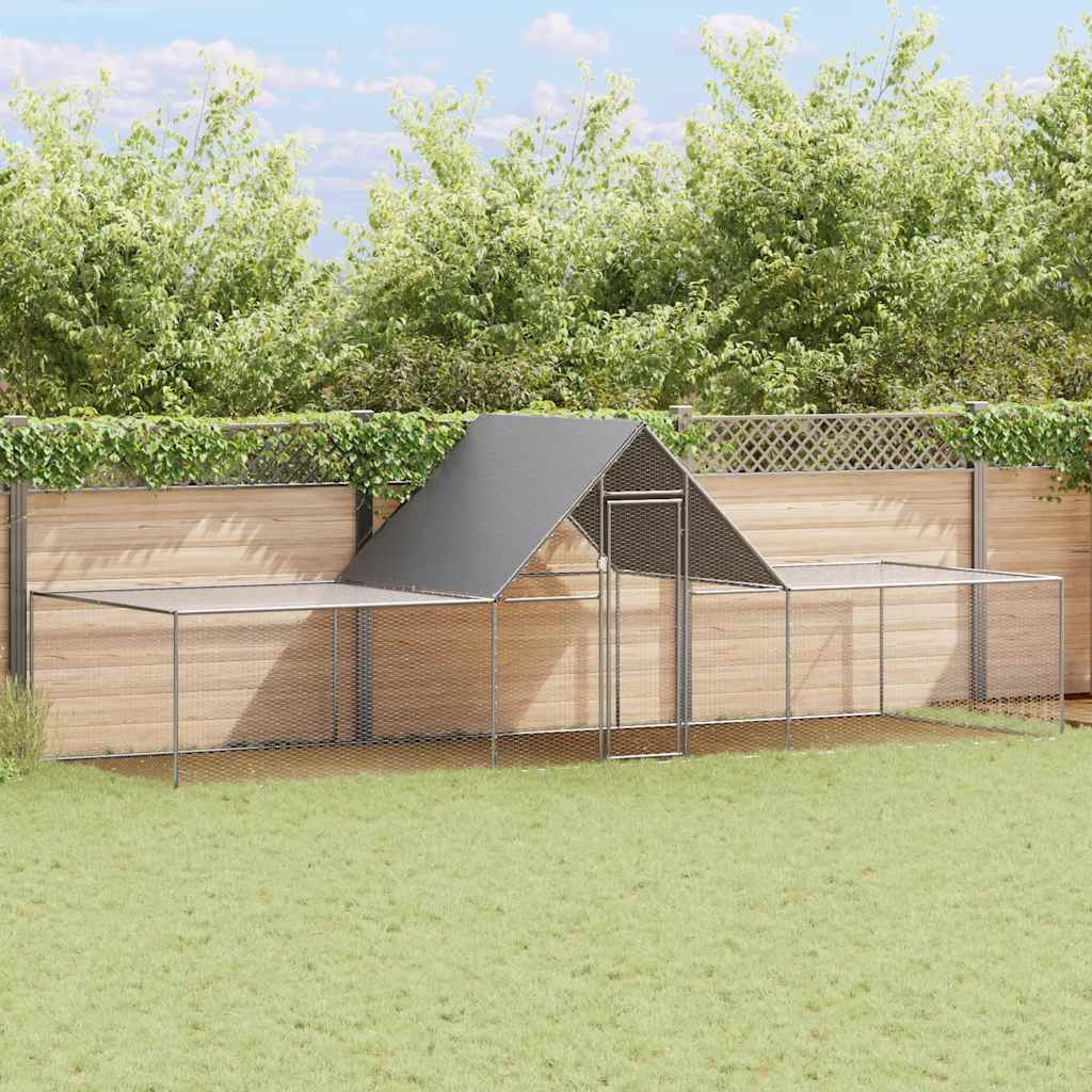 Kippenren 6x2x2 m gegalvaniseerd staal