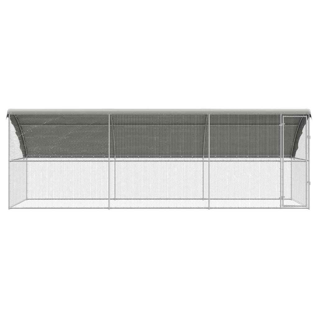 Kippenhok Zilver 600 x 200 x 198.5 cm Gegalvaniseerd staal - Afbeelding 4