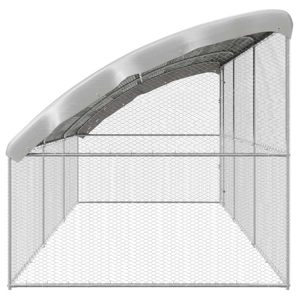 Kippenhok Zilver 600 x 200 x 198.5 cm Gegalvaniseerd staal - Afbeelding 5