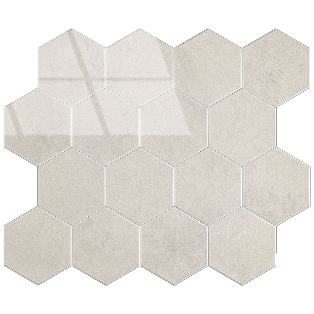 BEIGE MARBLE Hexagon - Zelfklevende Mozaïek 29.2x25.4x3.3 mm
