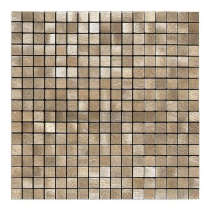 Geborsteld MINI blokjes Bronce - Zelfklevend Mozaiek 265x265x4mm