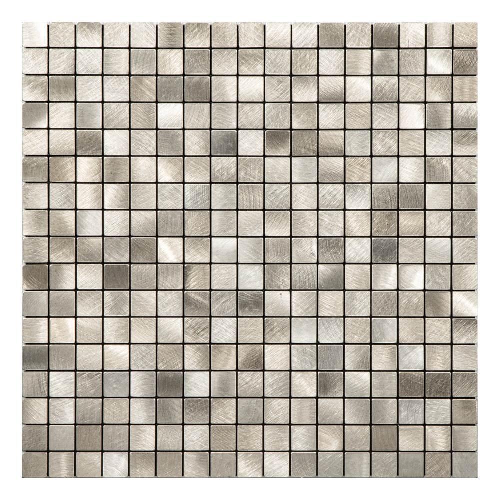 Geborsteld MINI blokjes Goud - Zelfklevend Mozaiek 265x265x4mm - Afbeelding 2