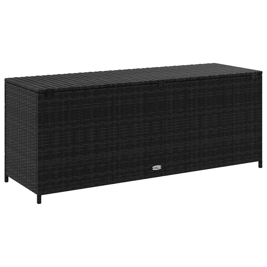 Tuinbox 150x50x60 cm poly rattan zwart - Afbeelding 5