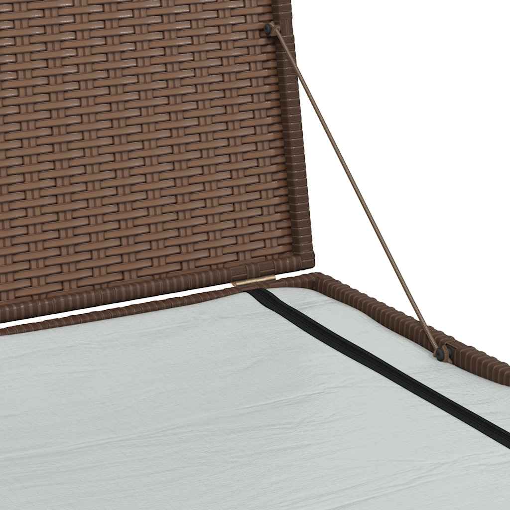 Tuinbox 150x100x100 cm poly rattan bruin - Afbeelding 10
