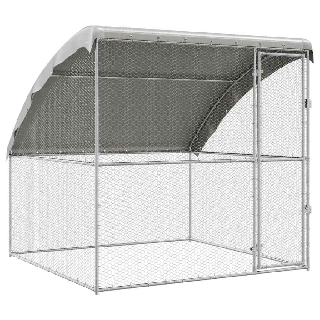 Kippenhok Zilver 2 x 2 x 2 m Gegalvaniseerd staal - Afbeelding 2