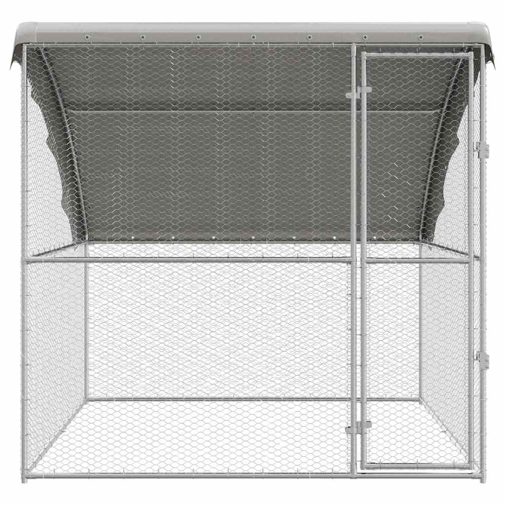 Kippenhok Zilver 2 x 2 x 2 m Gegalvaniseerd staal - Afbeelding 4