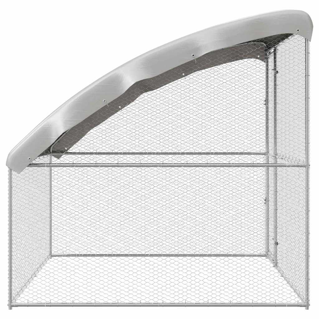 Kippenhok Zilver 2 x 2 x 2 m Gegalvaniseerd staal - Afbeelding 5
