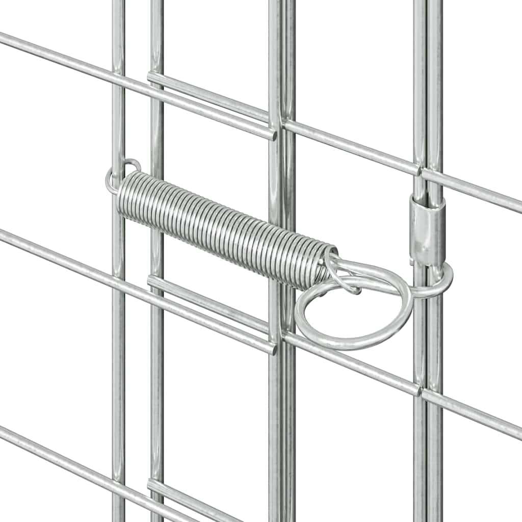 Kippenhok 2 pcs Zilver 600 x 100 x 210 cm Gegalvaniseerd staal - Afbeelding 9