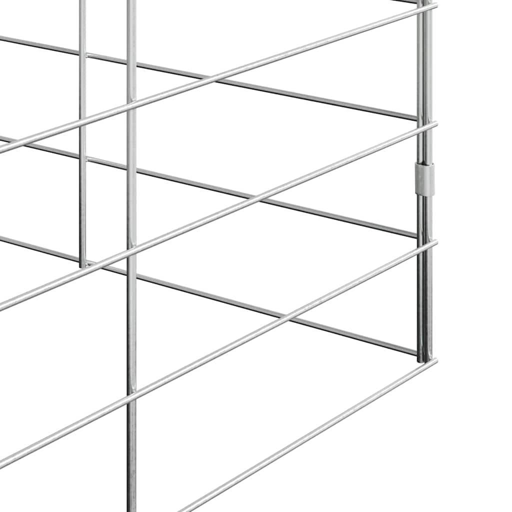 Kippenhok 2 pcs Zilver 600 x 100 x 210 cm Gegalvaniseerd staal - Afbeelding 10