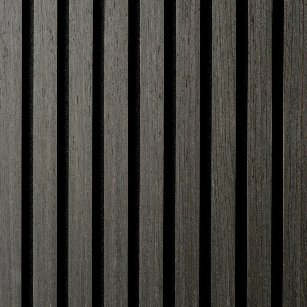 260x60 cm ZWART Eiken akoestische wand panel lattenwand met Vilt