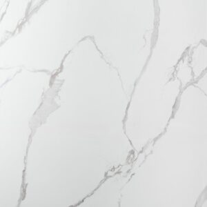 120x280x0,3 cm - PVC Wandpaneel Calacatta Marmer Wit / Grijs Hoogglans