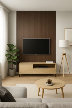 120x280x0.5 cm - Houten Wandpaneel ESPRESSO ESSENCE